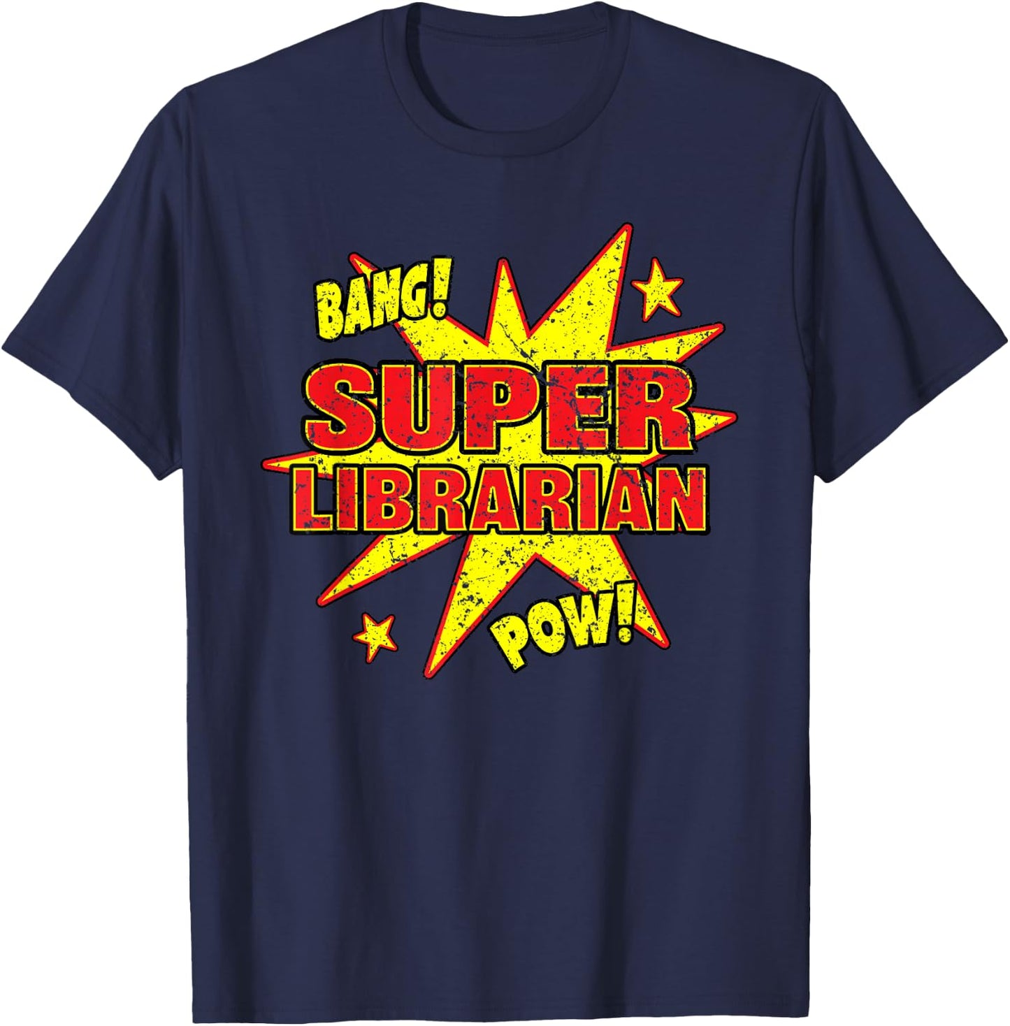 Super Librarian Super Power Public Library T-Shirt - T-Shirt | Navy