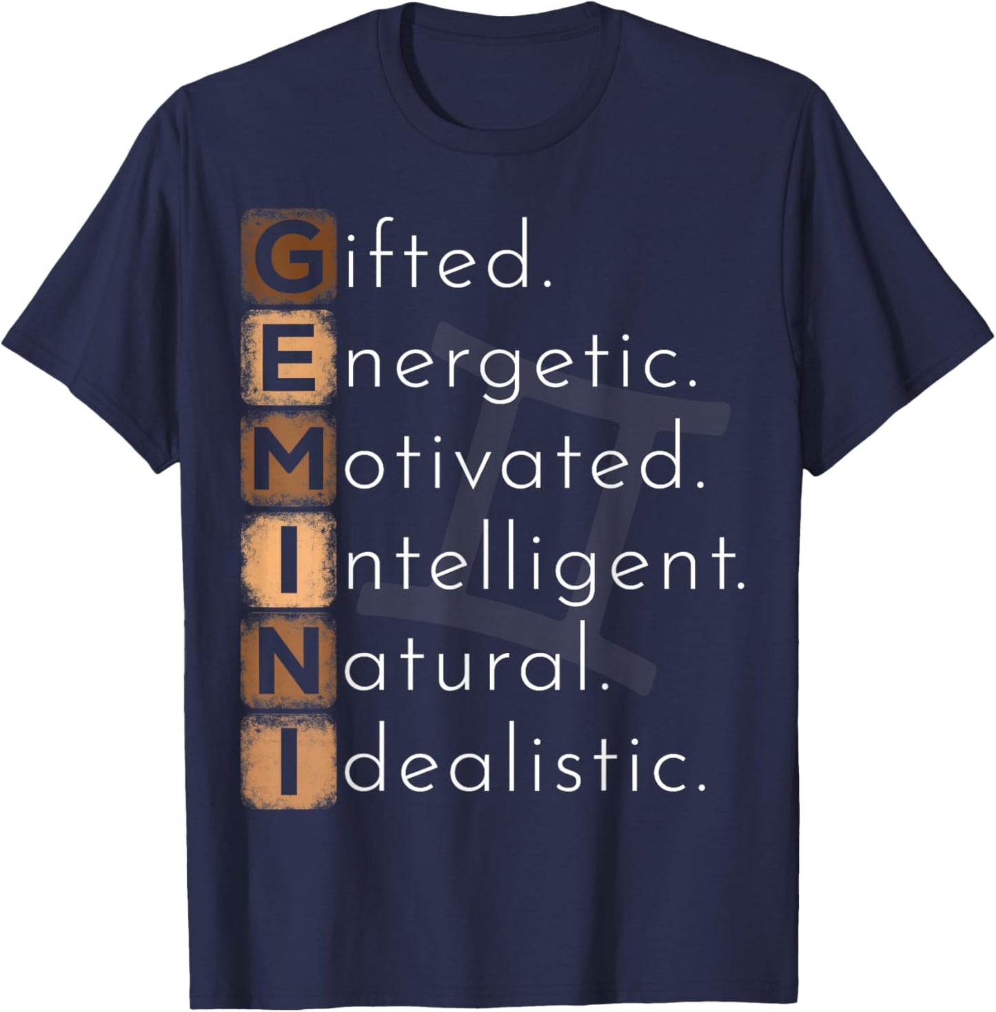 Gemini Zodiac Sign Women Kids Gemini Birthday Funny T-Shirt - T-Shirt | Navy