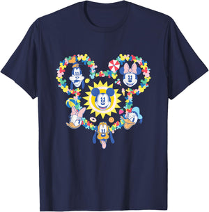 Disney Mickey & Friends Summer Vacation Mickey Mouse Icon T-Shirt - T-Shirt | Navy