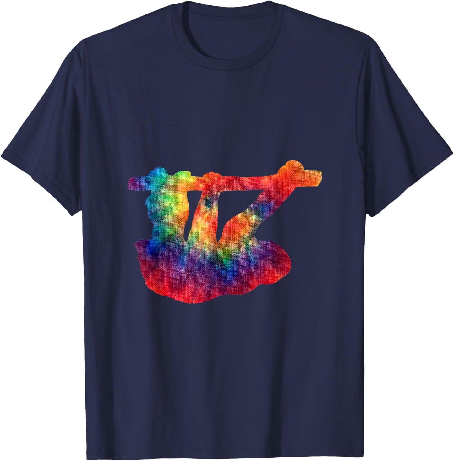 Tie Dye Sloth Tie Dyed Animals T Shirt T-Shirt - T-Shirt | Navy
