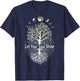 Phases of the Moon Let Your Soul Shine Tree T-Shirt - T-Shirt | Navy