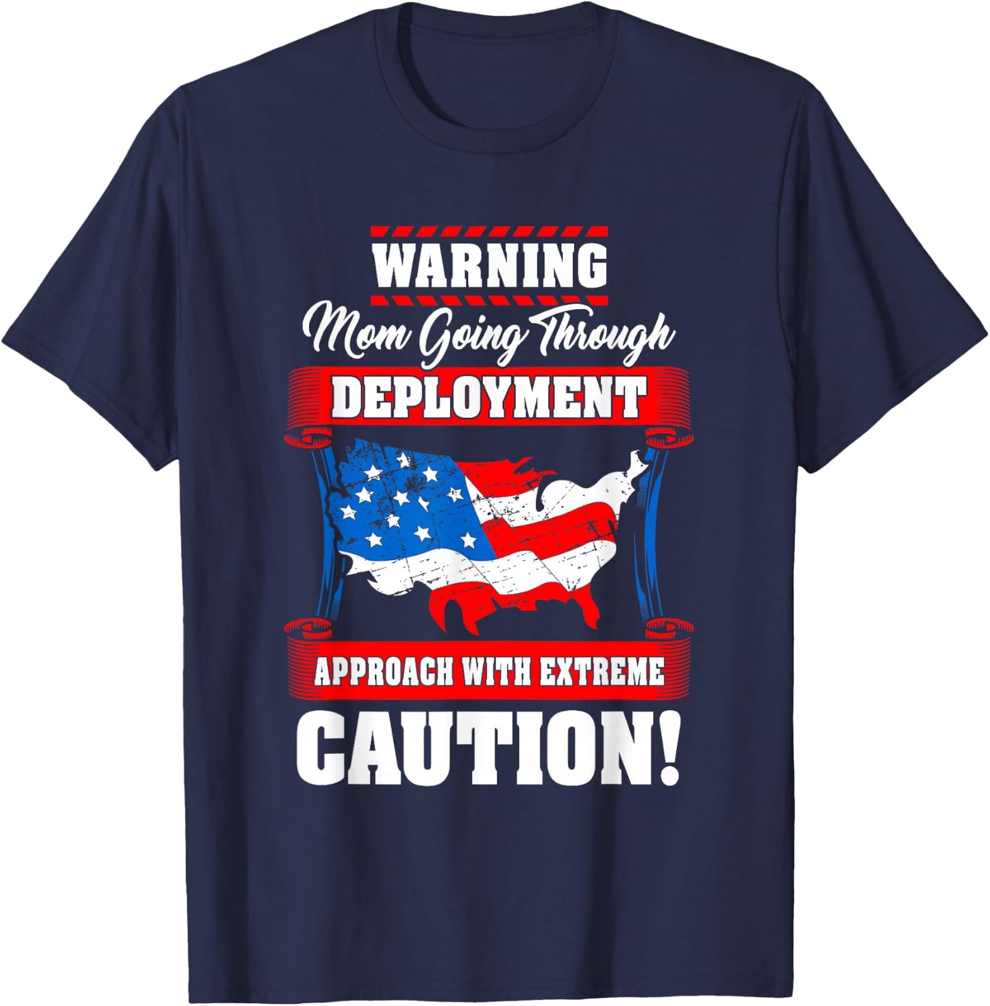Military Mom Going Through Deployment Deployed Daughter Son T-Shirt - T-Shirt | Navy