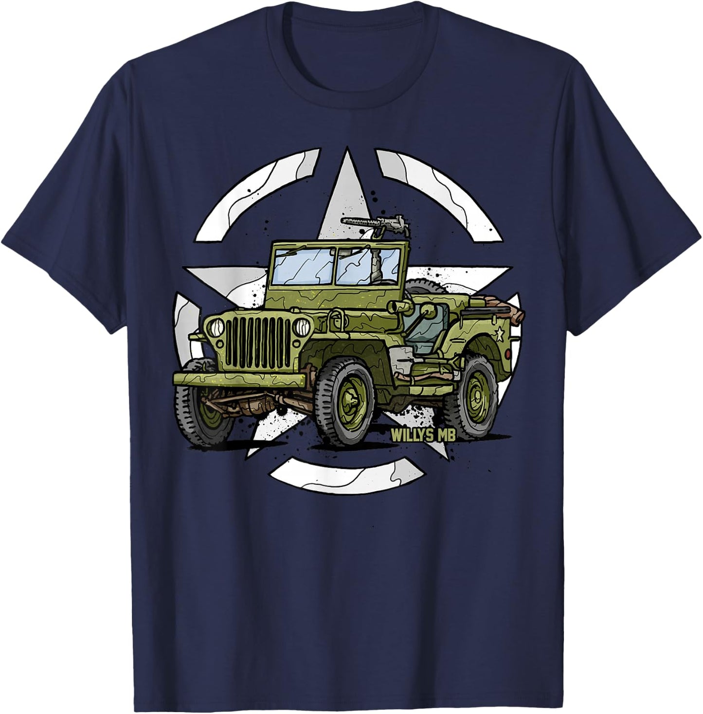 History 4x4 Army 2 World War U.S Army T-Shirt - T-Shirt | Navy