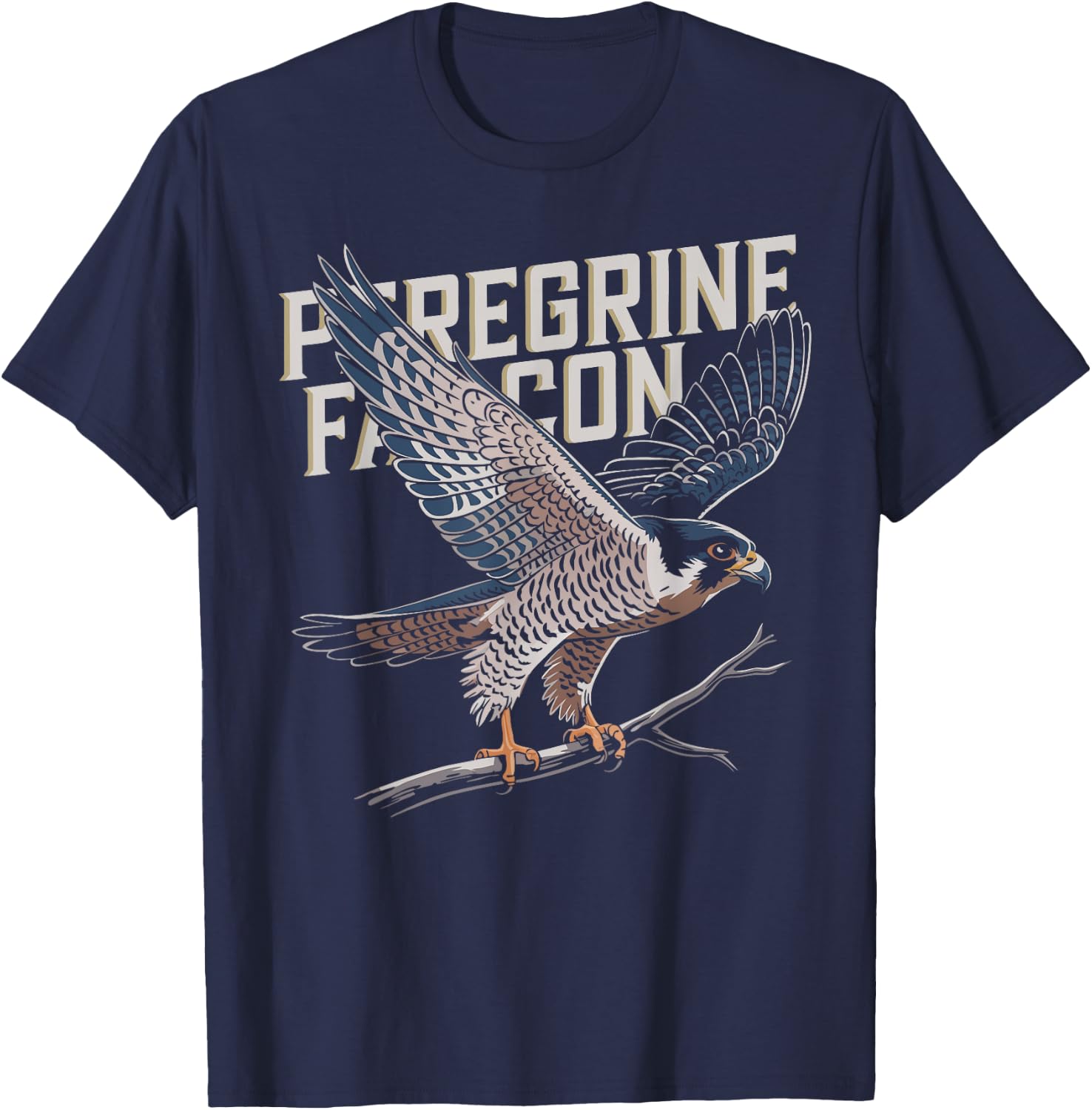 Falconer Peregrine Falcon T-Shirt - T-Shirt | Navy
