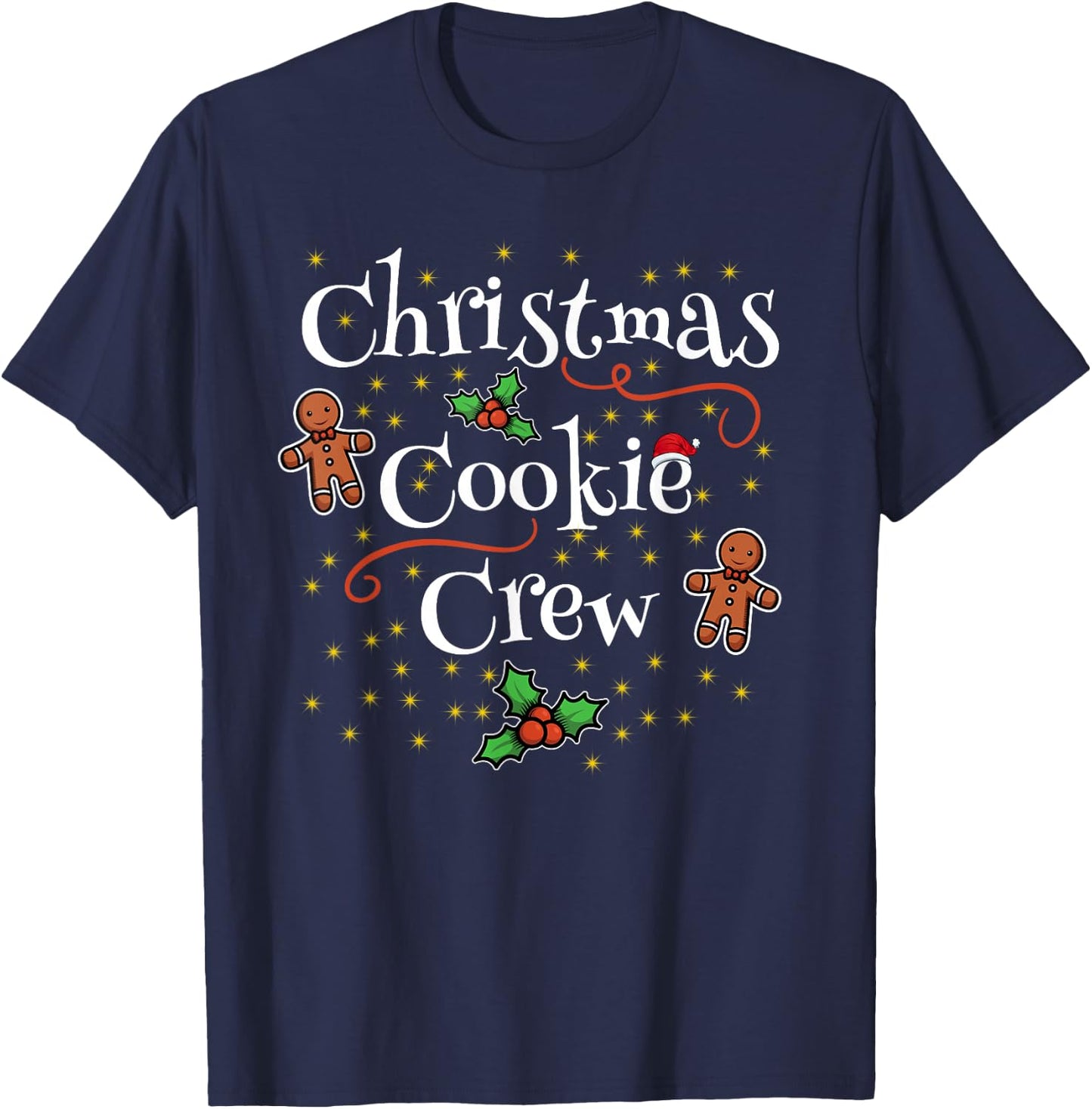 CHRISTMAS COOKIE CREW Family Matching Xmas Outfit T-Shirt - T-Shirt | Navy