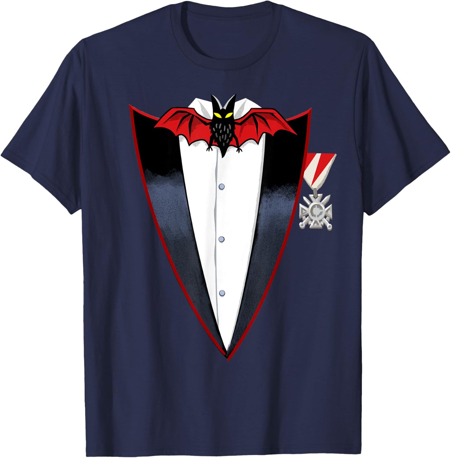 Realistic Dracula Tuxedo - Instant costume T-Shirt - T-Shirt | Navy