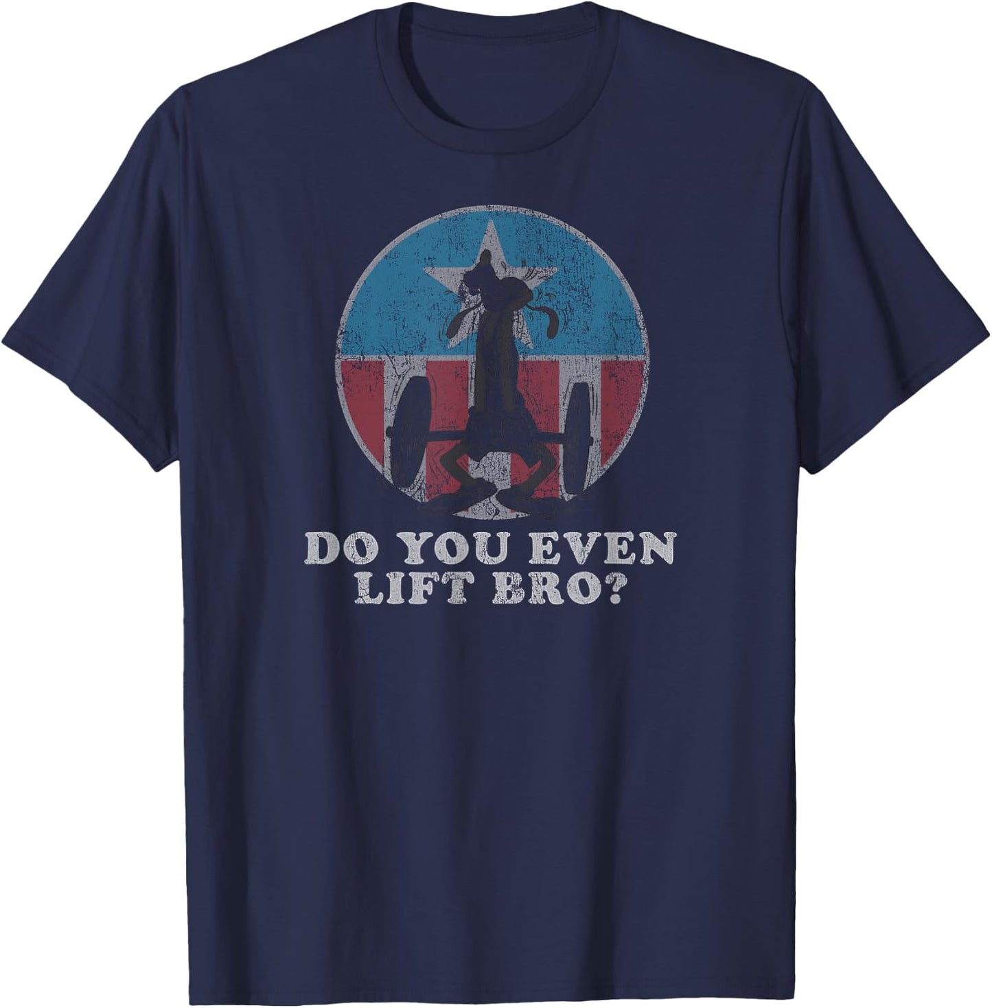 Disney Goofy Do You Even Lift Bro T-Shirt - T-Shirt | Navy