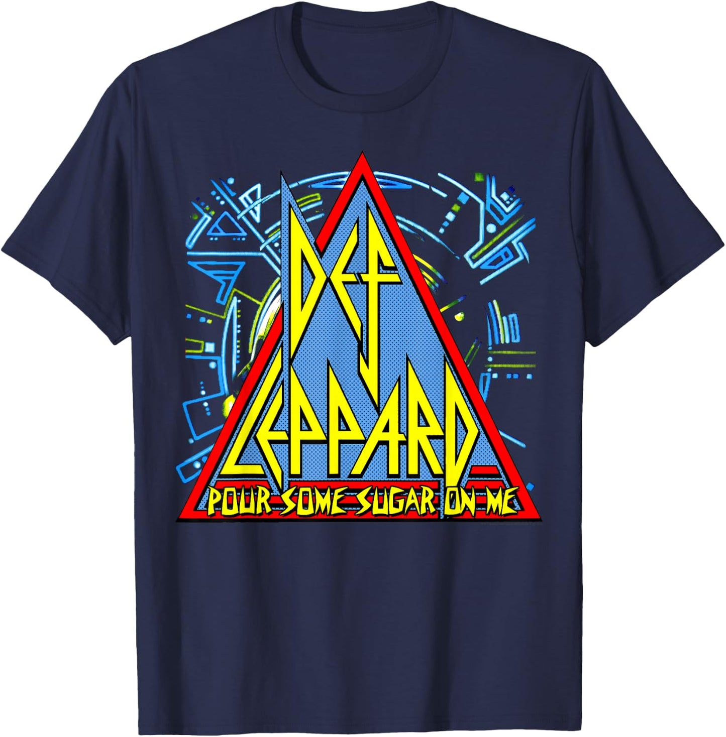 Def Leppard - Sugar Logo T-Shirt - T-Shirt | Navy
