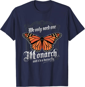 We Only Need One Monarch and It's A Butterfly Boho T-Shirt - T-Shirt | Navy