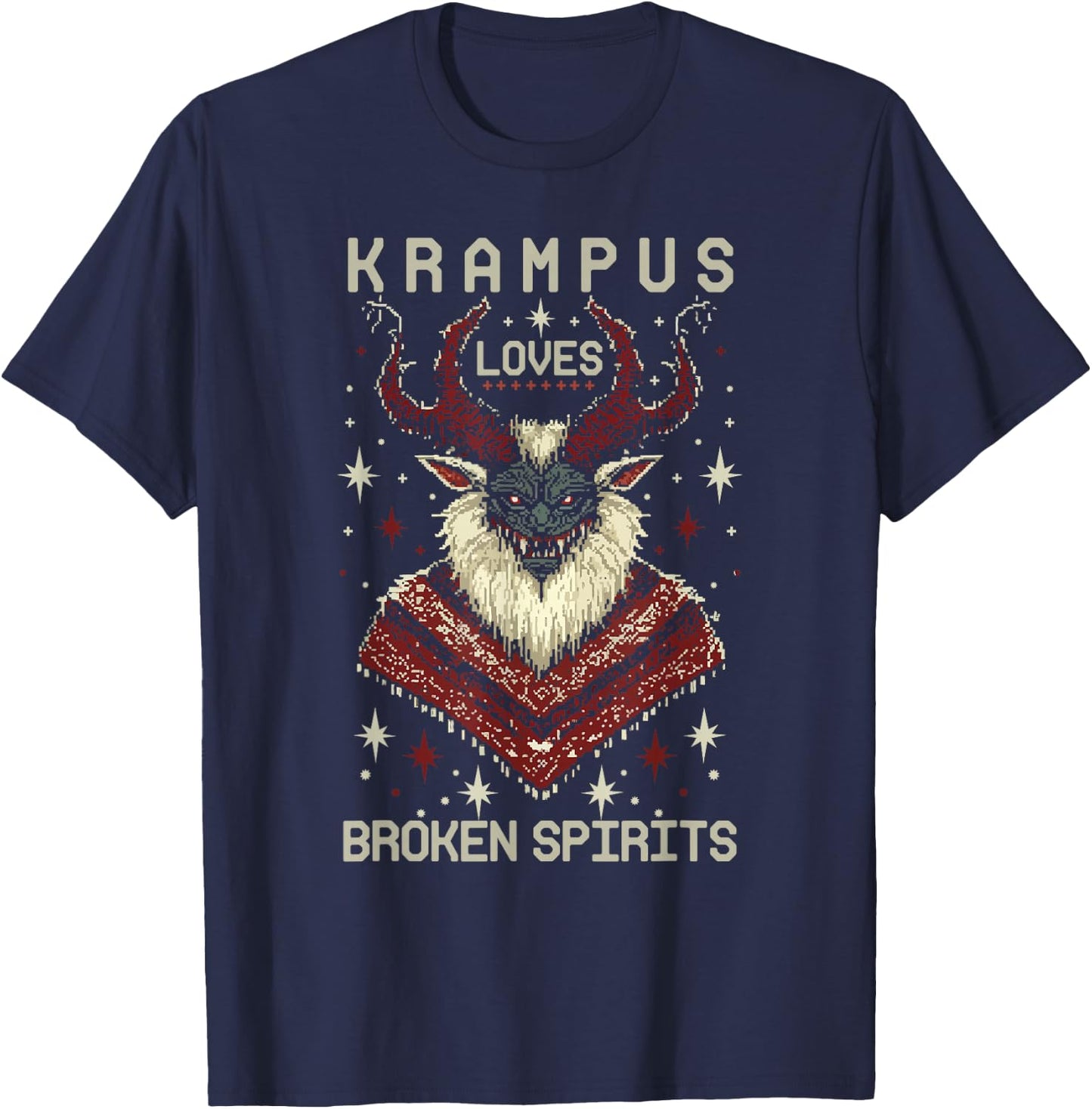 Krampusnacht Christmas Monster Krampus Lover Festive Horror T-Shirt - T-Shirt | Navy