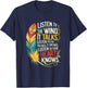 Listen To The Wind It Talks. Listen To The T-Shirt - T-Shirt | Navy