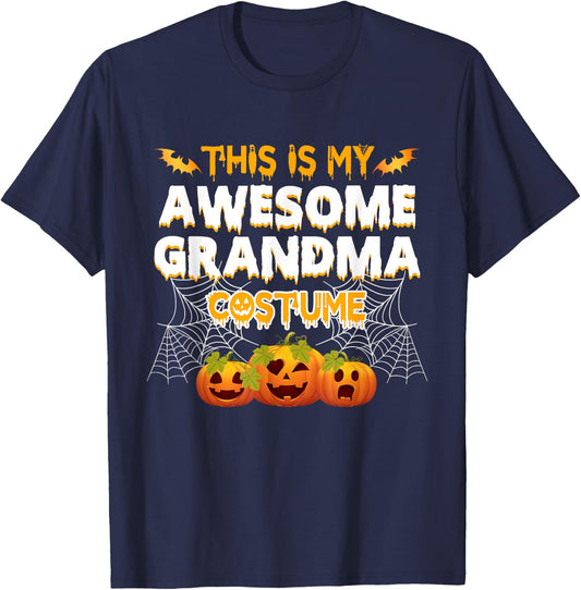 This is My Awesome Grandma Costume T-Shirt - T-Shirt | Navy