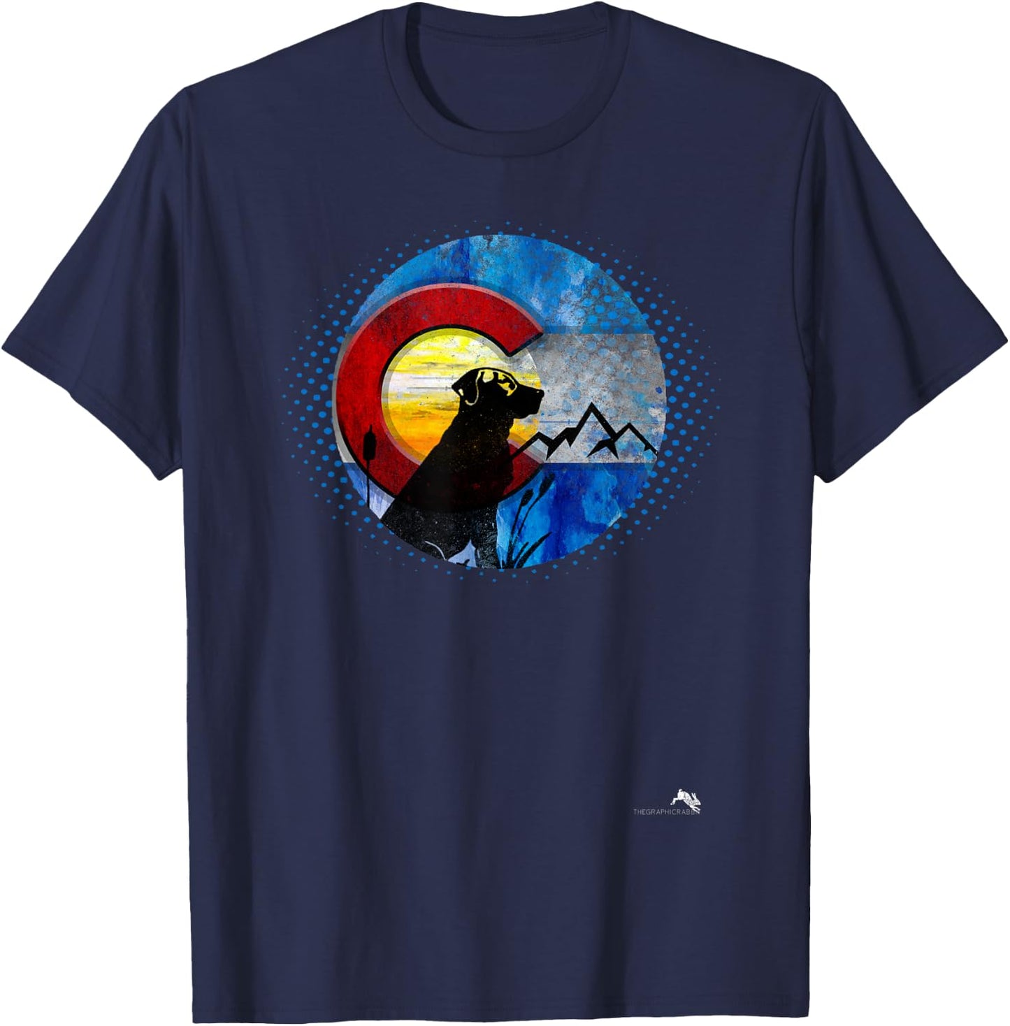 Colorado Hunting Dog - Labrador Retriever T-Shirt - T-Shirt | Navy