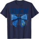 UNCW Arch Vintage Retro College Bow Athletics Girls Women T-Shirt - T-Shirt | Navy