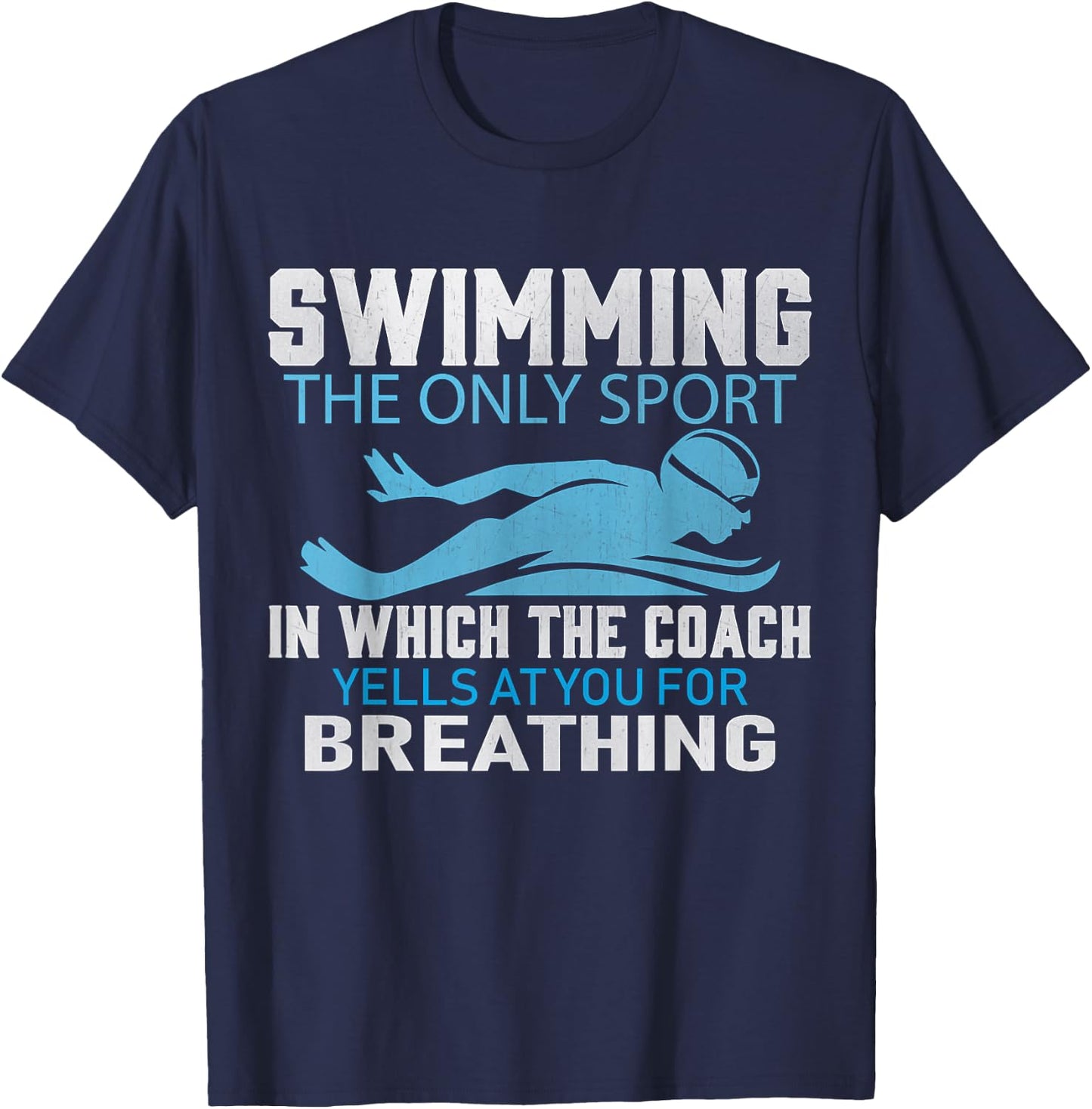 Swimming Pool Water Sport - Swim Sports Coach T-Shirt - T-Shirt | Navy