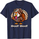 Turkey Costume Dog Woof Funny Thanksgiving Turkey Women Men T-Shirt - T-Shirt | Navy