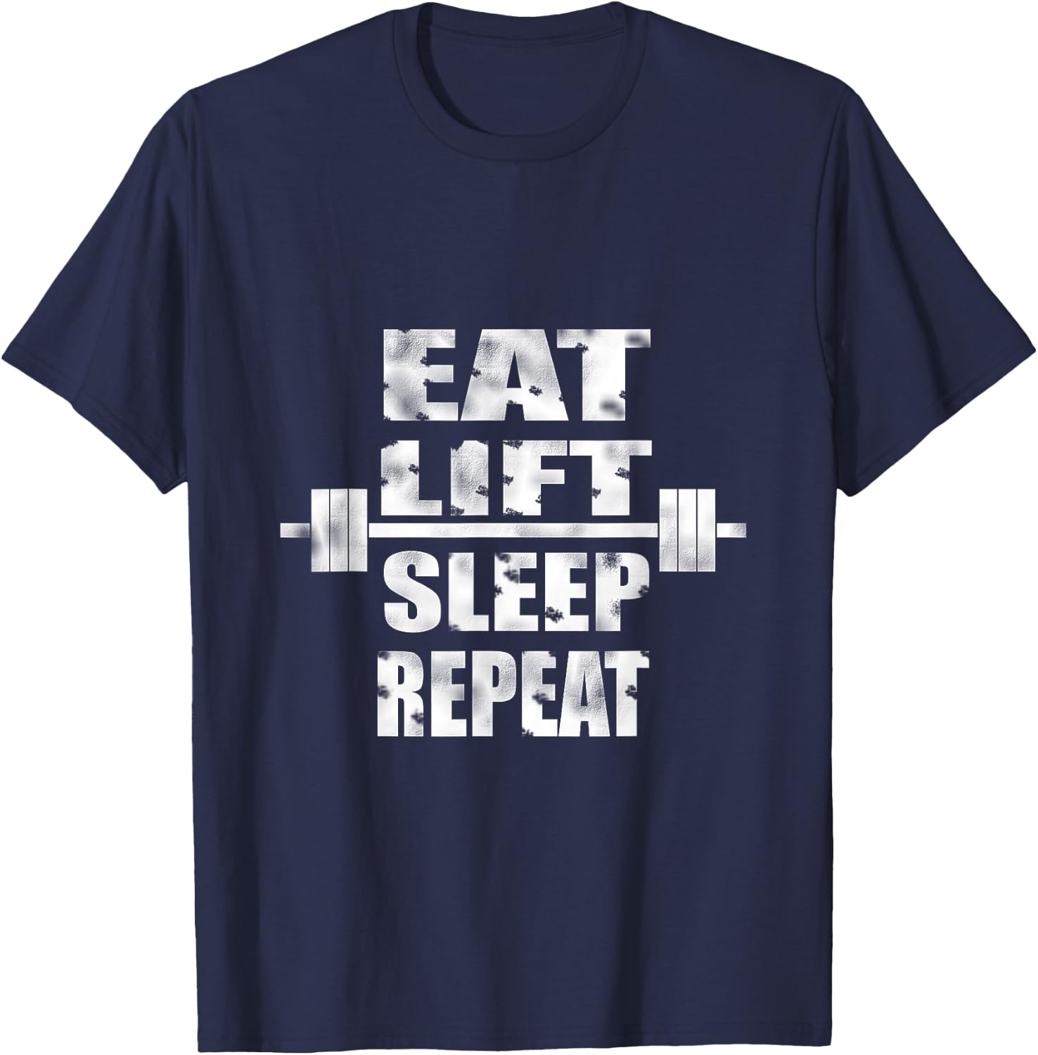 Eat Lift Sleep Repeat T-Shirt - T-Shirt | Navy