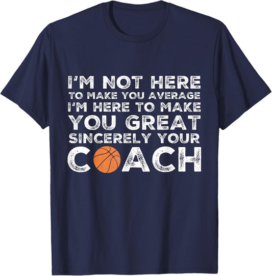 Funny Basketball Coach - Basketball Coaching T-Shirt - T-Shirt | Navy