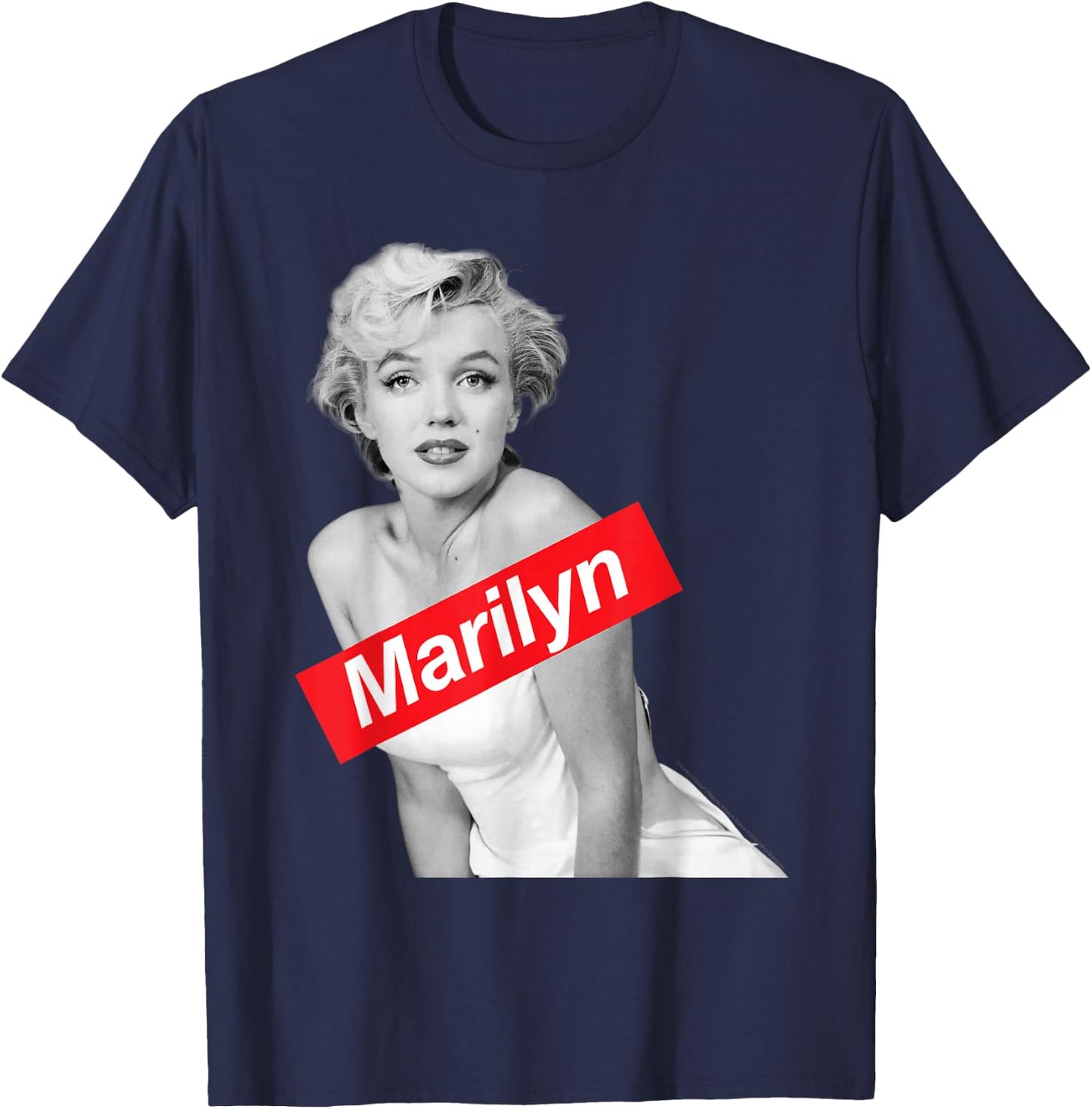 Marilyn Monroe barred posing T-Shirt - T-Shirt | Navy