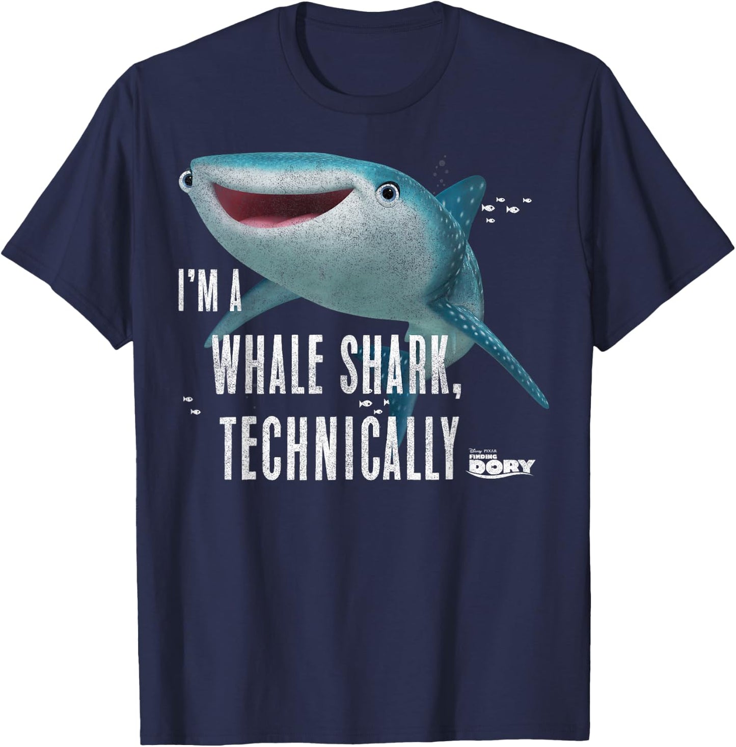 Disney Pixar Finding Dory I'm A Whale Shark Technically T-Shirt - T-Shirt | Navy