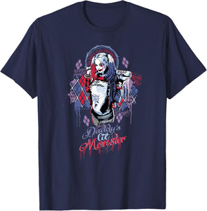 Suicide Squad Harley Quinn Bad Girl T-Shirt - T-Shirt | Navy