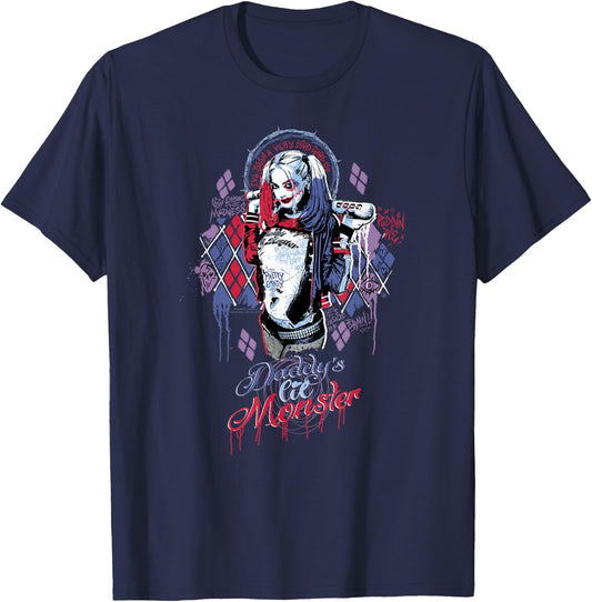 Suicide Squad Harley Quinn Bad Girl T-Shirt - T-Shirt | Navy