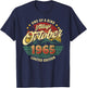 Vintage Birthday Gift Vintage October 1965 Men Women T-Shirt - T-Shirt | Navy