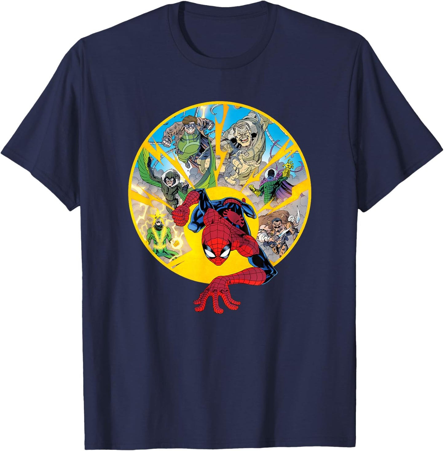 Marvel Spider-Man Sinister Six Spidey Sense Vulture T-Shirt - T-Shirt | Navy