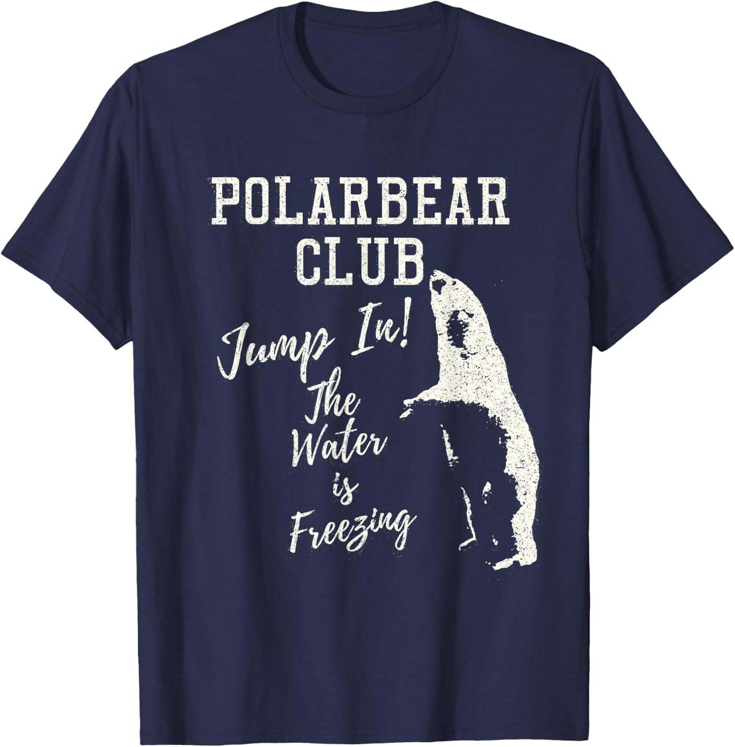 Polar Bear Club Freezing Water Vintage Distressed T shirt T-Shirt - T-Shirt | Navy