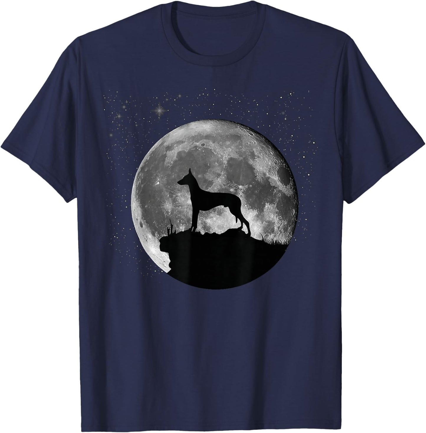 Pharaoh Hound Dog Moon T-Shirt - T-Shirt | Navy