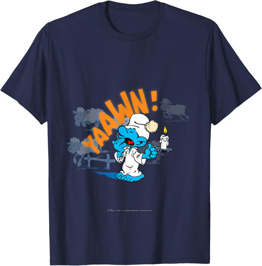Sleepy Smurf T-Shirt - T-Shirt | Navy