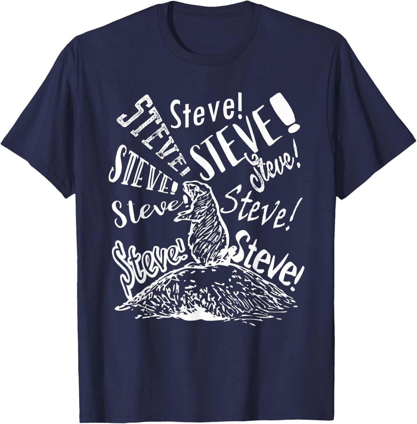 Viral Prairie Dog Calling Steve Allen Funny Men Women Girls Kids T-Shirt - T-Shirt | Navy