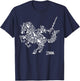 Nintendo Zelda Link Epona Iconic Silhouette Graphic T-Shirt - T-Shirt | Navy
