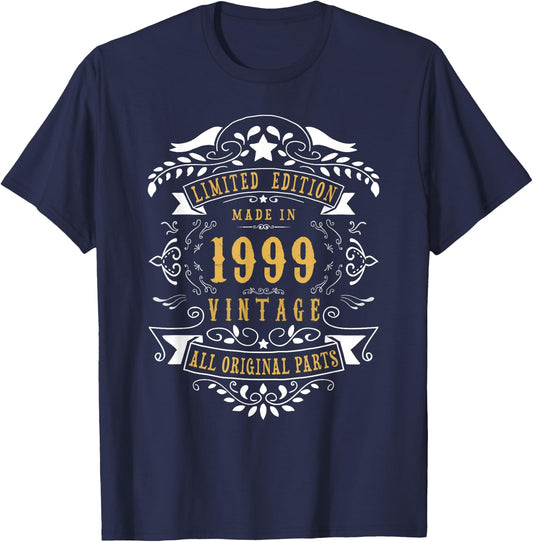 27th Birthday Women 27 Years Old Men Born 1999 27 Birthday T-Shirt - T-Shirt | Navy