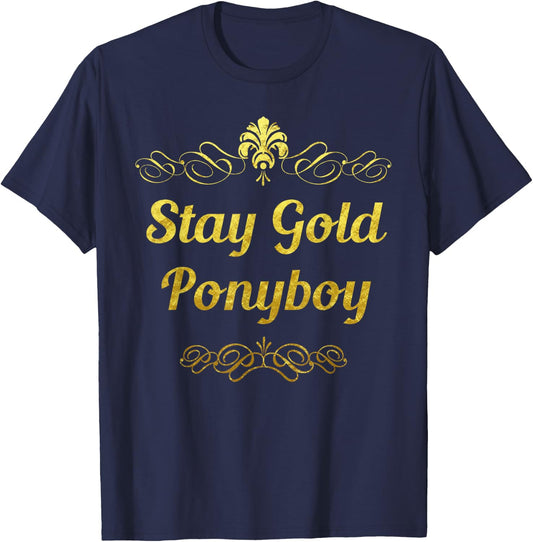 Stay Gold Ponyboy T-Shirt - T-Shirt | Navy