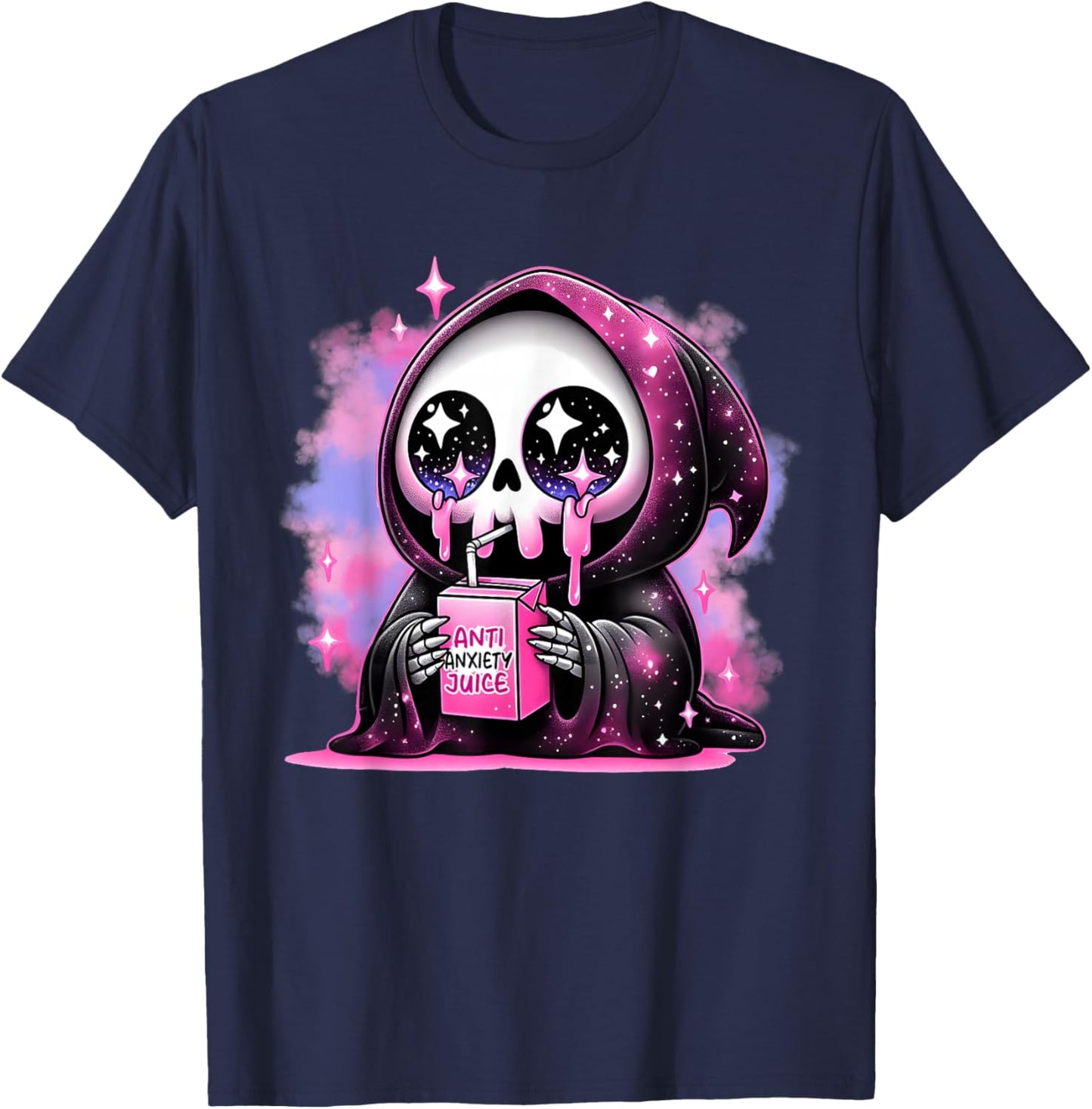Funny Grim Reaper , Shirt or Women T-Shirt - T-Shirt | Navy