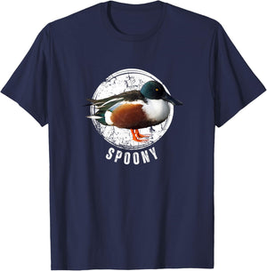 Duck Hunting Shirt Shoveler Spoonbill Spoony Mallard T-Shirt - T-Shirt | Navy