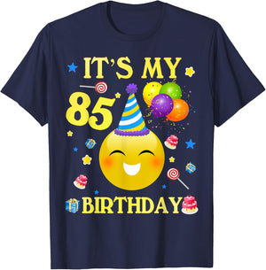Funny It's My 85th Birthday Shirt Gift 85 Years Old 85th T-Shirt - T-Shirt | Navy