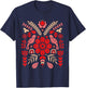 Ukrainian Birds | Vyshyvanka Style T-Shirt - T-Shirt | Navy