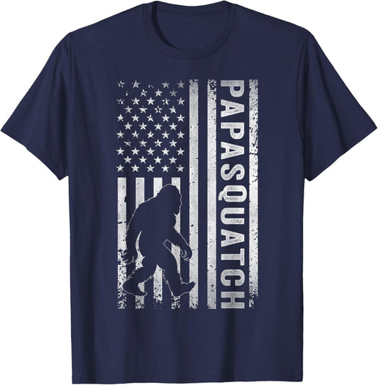 Papa Squatch Bigfoot Sasquatch Papasquatch Father's Day Men T-Shirt - T-Shirt | Navy