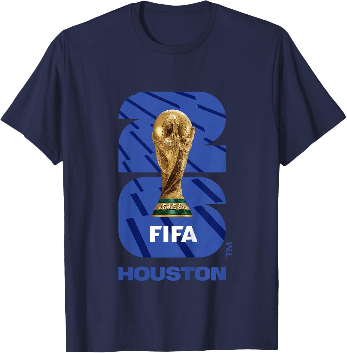 Kids FIFA World CUP26 Houston Trophy Color T-Shirt - T-Shirt | Navy