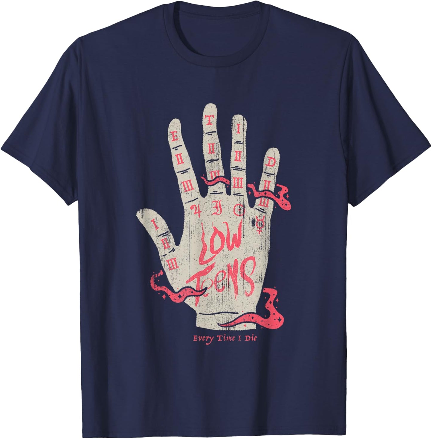 Every Time I Die - Palmreader - Official Merchandise T-Shirt - T-Shirt | Navy