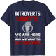 Funny INTP Introverts Unite Anti Social Women T-Shirt - T-Shirt | Navy