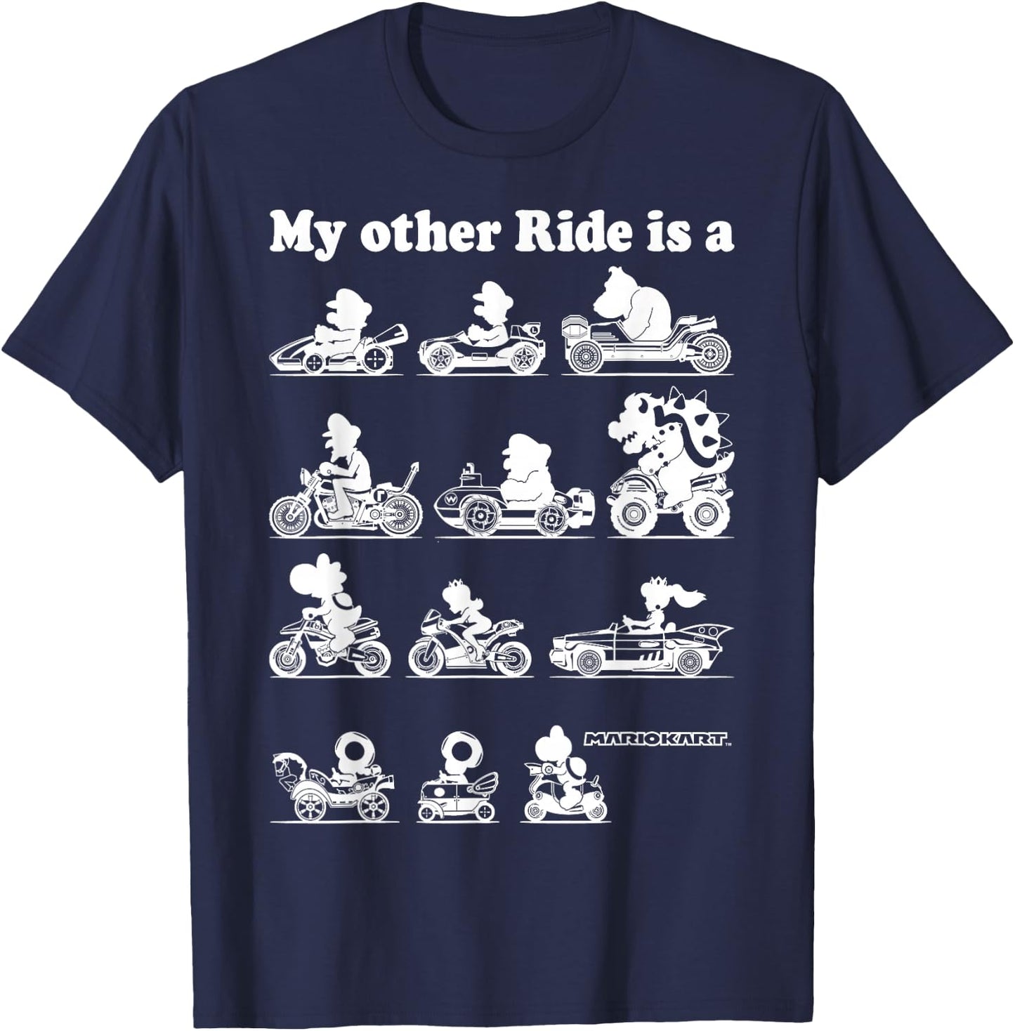 Nintendo Mario Kart My Other Ride Graphic T-Shirt - T-Shirt | Navy