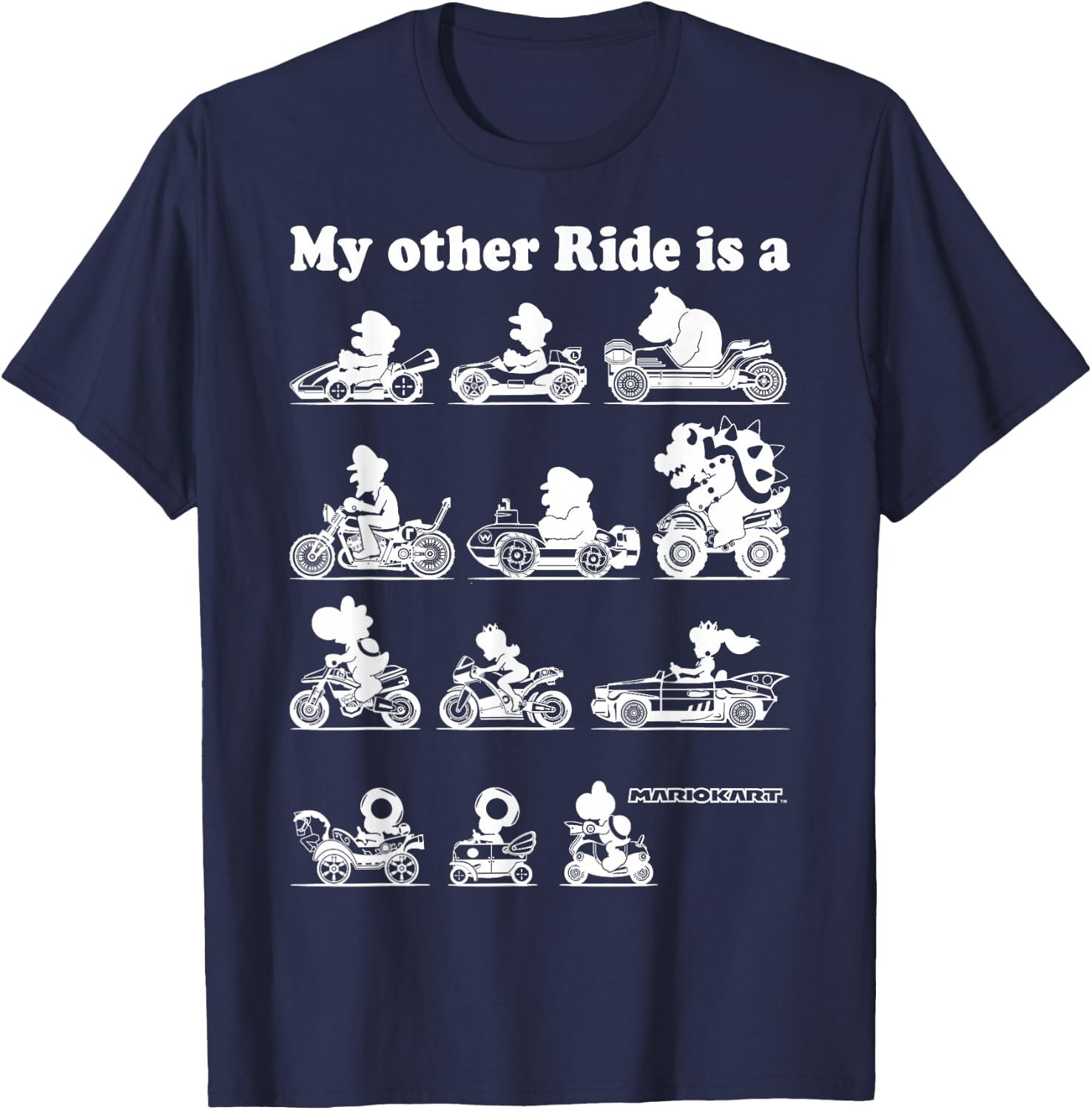 Nintendo Mario Kart My Other Ride Graphic T-Shirt - T-Shirt | Navy