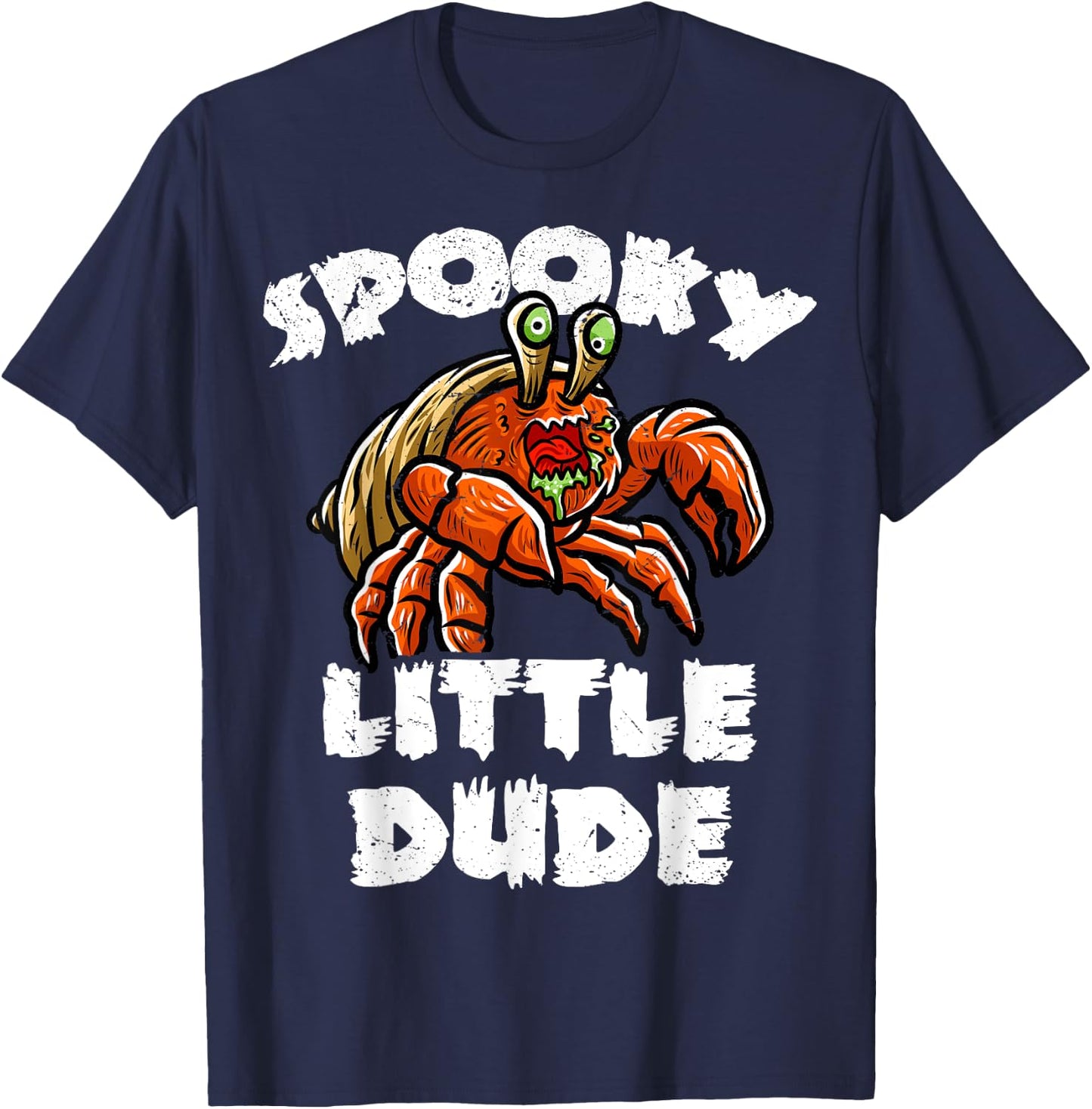 Hermit Crab Boo Zombie Trick Or Treat Halloween Costume T-Shirt - T-Shirt | Navy