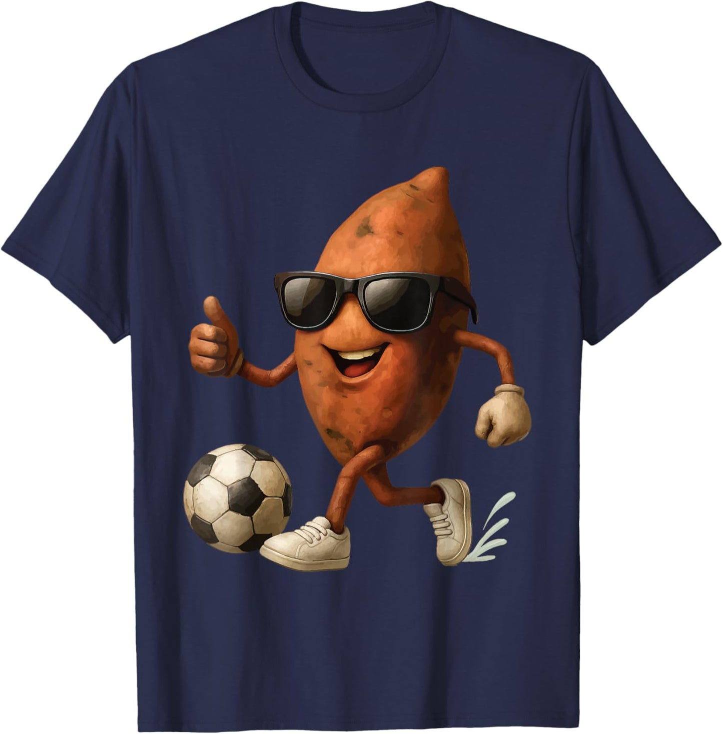 Sweet Potato Soccer T-Shirt - T-Shirt | Navy