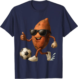 Sweet Potato Soccer T-Shirt - T-Shirt | Navy