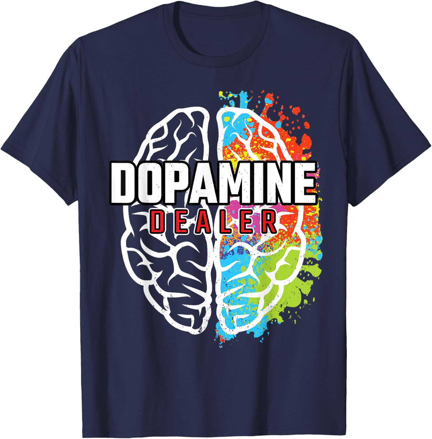Dopamine Dealer - Fitness Coach - Personal Trainer T-Shirt - T-Shirt | Navy