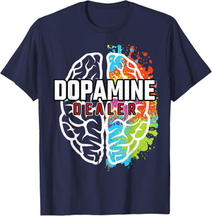 Dopamine Dealer - Fitness Coach - Personal Trainer T-Shirt - T-Shirt | Navy